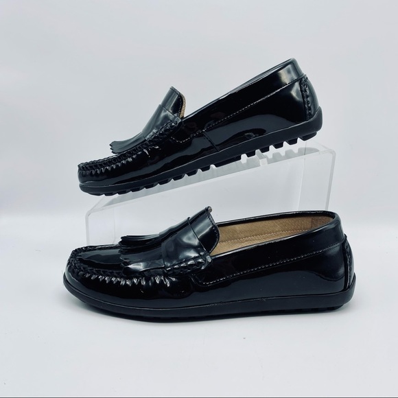 NWT. Garvalín Boys' Red Leather Moccasins with Bast Sole, Hook & Loop Closure. - Picture 1 of 8